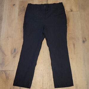 Lane Bryant Elastic Black Stretch Waist Size 18 Short Dress Slacks